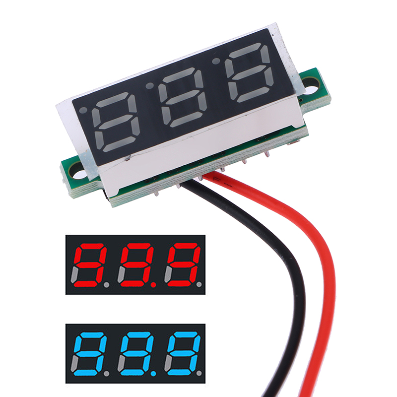 Light Meter Incident - เครื่องวัดแรงดันไฟฟ้า New-DC5-30V หน้าจอ LED ขนาด 0.28