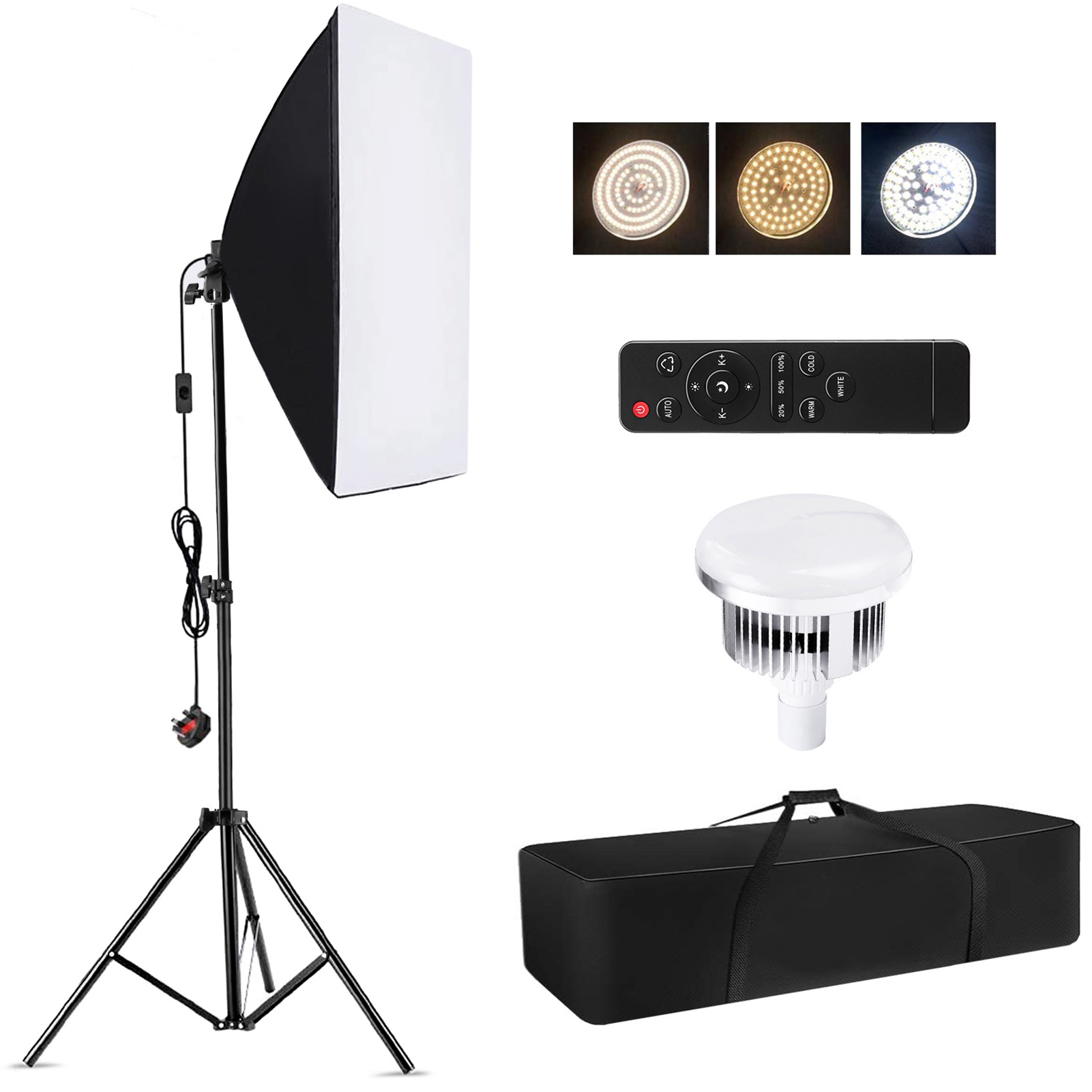 Photography Kit Pro - ชุดไฟถ่ายภาพ Camnoon Studio พร้อมซอฟท์บ็อกซ์ ชุดไฟ LED