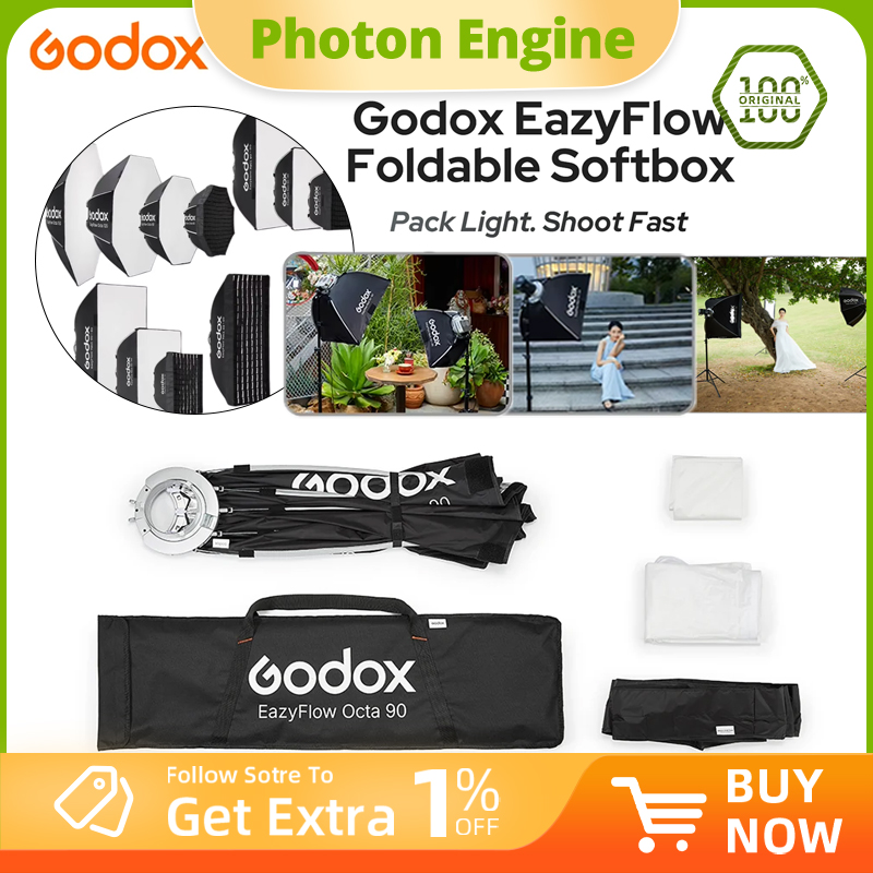 Photography Kit Pro - ซอฟต์บ็อกซ์พับได้ Godox EazyFlow series แบบ Bowens