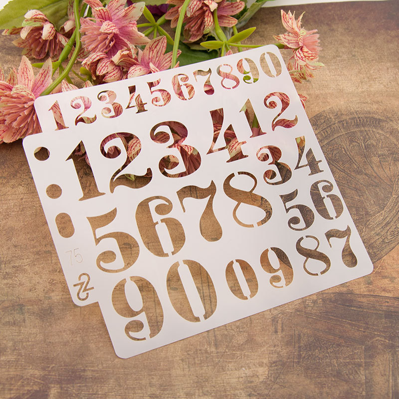 Photography Font - แม่แบบลายฉลุตัวอักษรภาษาอังกฤษสำหรับงาน DIY งานฝีมือ งานศิลปะ งานประดิษฐ์ งานปั๊มนูน