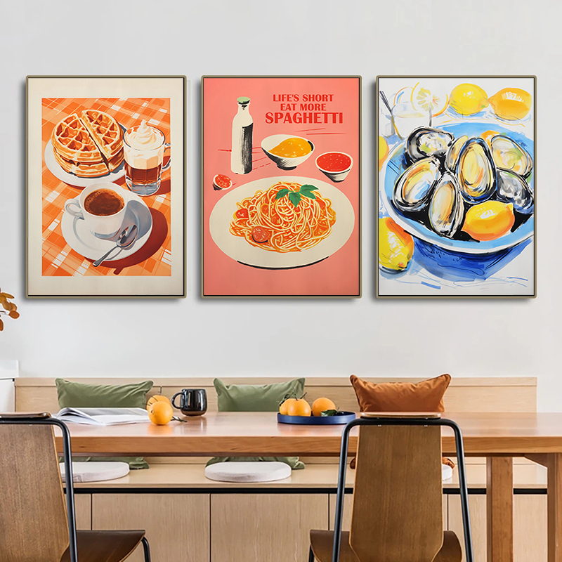 วินเทจโปสเตอร์อาหารไข่เบคอนสปา - Photography Of Food บทวิจารณ์และราคา