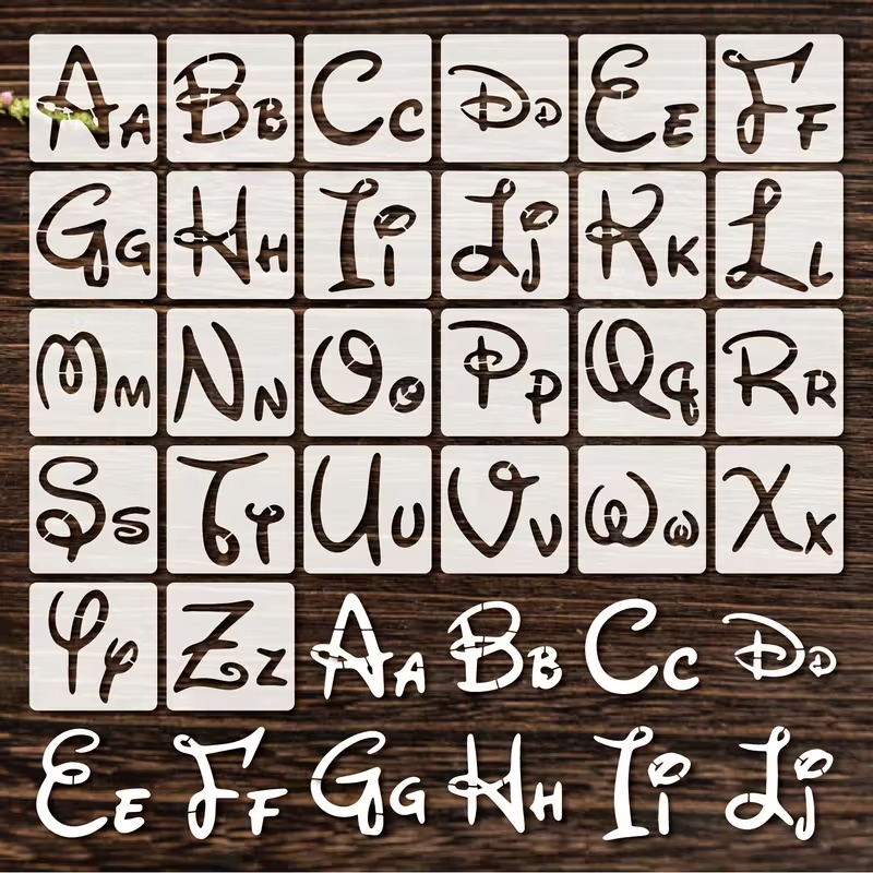 ชุดแม่แบบตัวอักษร 26 ชิ้น ขนาด - Photography Font บทวิจารณ์และราคา