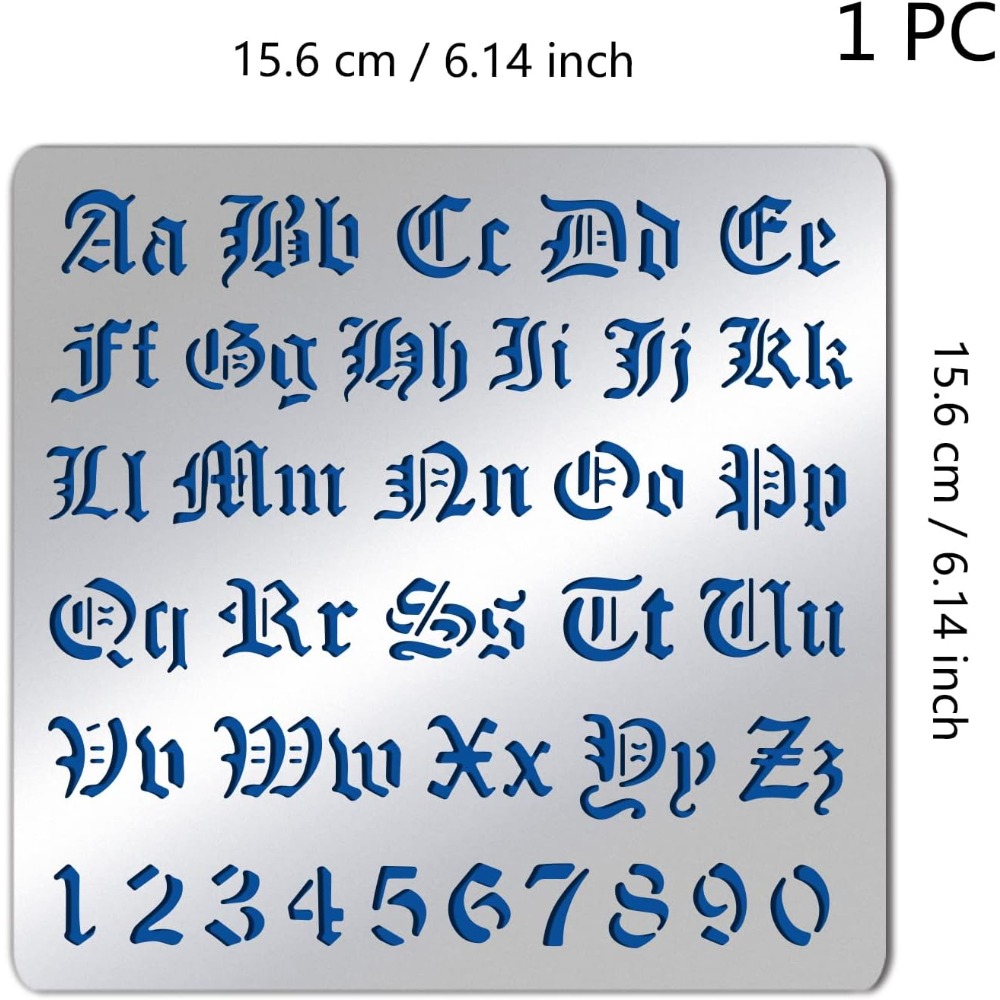แผ่นโลหะด้านลายฉลุแม่พิมพ์ลายฉ - Photography Font บทวิจารณ์และราคา