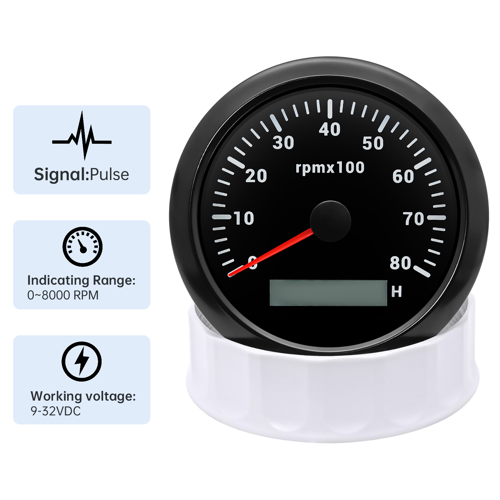 รอบ Auto RPM TACHOMETER 8000 R - Light Meter Incident บทวิจารณ์และราคา