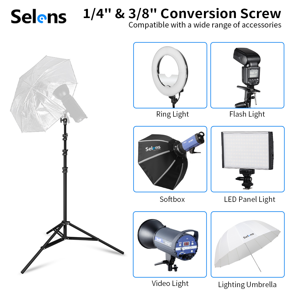 ขาตั้งไฟแบบเบาะลม Selens ขนาด  - Photography Kit Pro บทวิจารณ์และราคา
