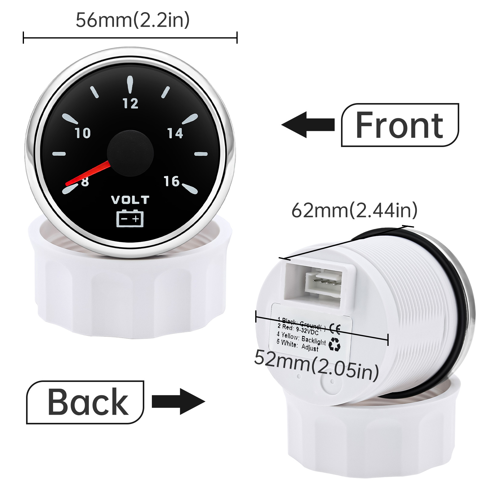 Universal 7 สี LED Backlight 5 - Light Meter Incident บทวิจารณ์และราคา