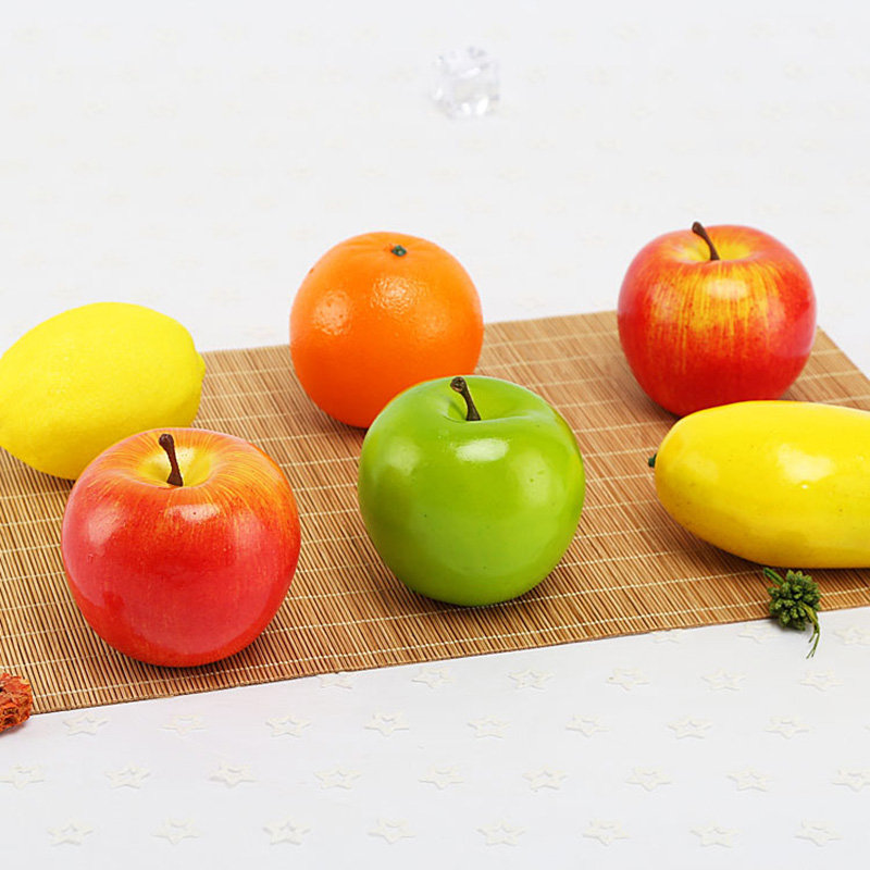 แอปเปิ้ลจำลองสีเขียวแดง ผลไม้ป - Photography Of Food บทวิจารณ์และราคา