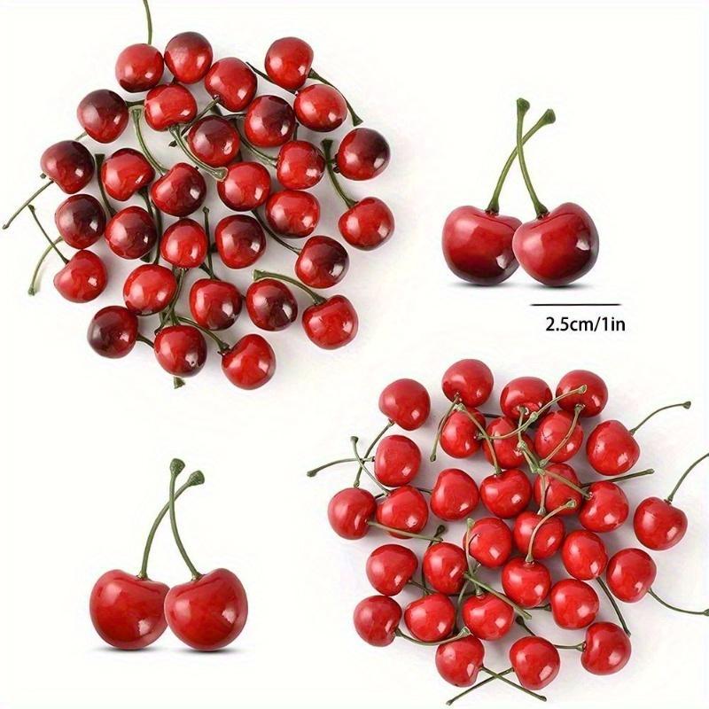 30 ชิ้นเชอร์รี่ปลอมผลไม้ประดิษ - Photography Of Food บทวิจารณ์และราคา
