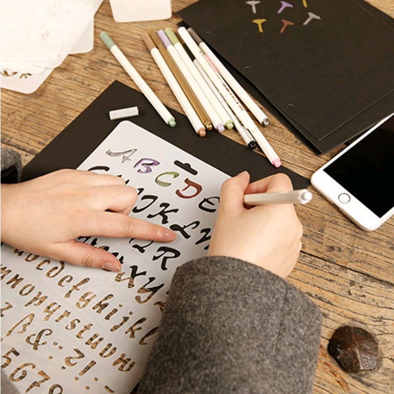 1 PC A4 ตัวอักษรตัวอักษร Layer - Photography Font บทวิจารณ์และราคา