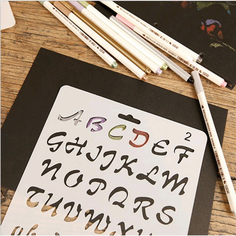 1 PC A4 ตัวอักษรตัวอักษร Layer - Photography Font บทวิจารณ์และราคา
