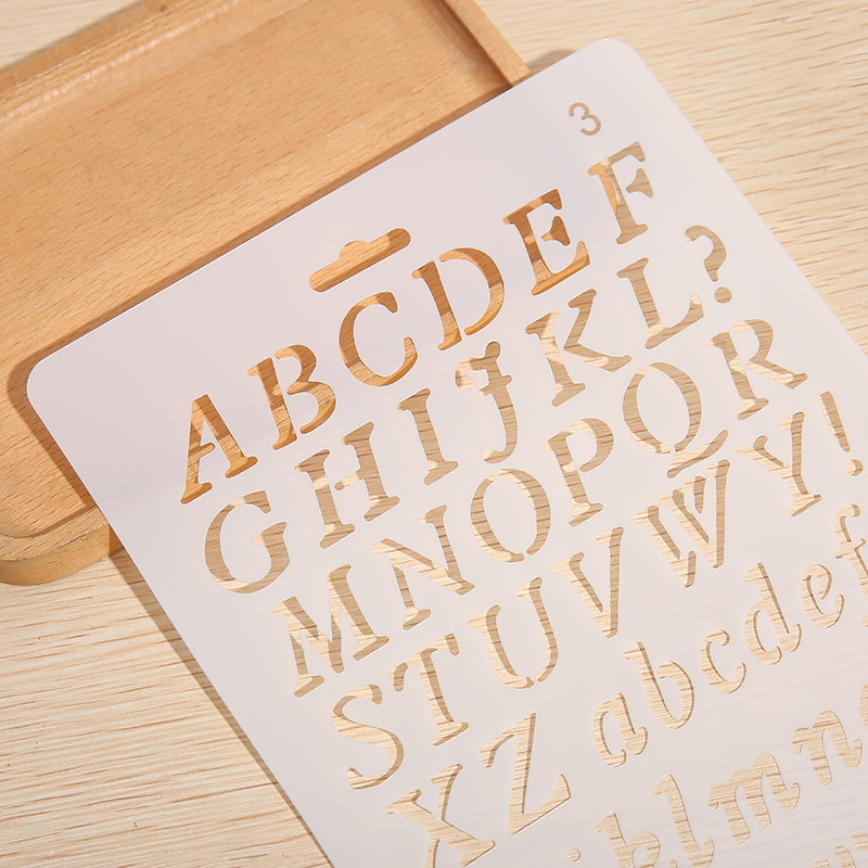 1 PC A4 ตัวอักษรตัวอักษร Layer - Photography Font บทวิจารณ์และราคา