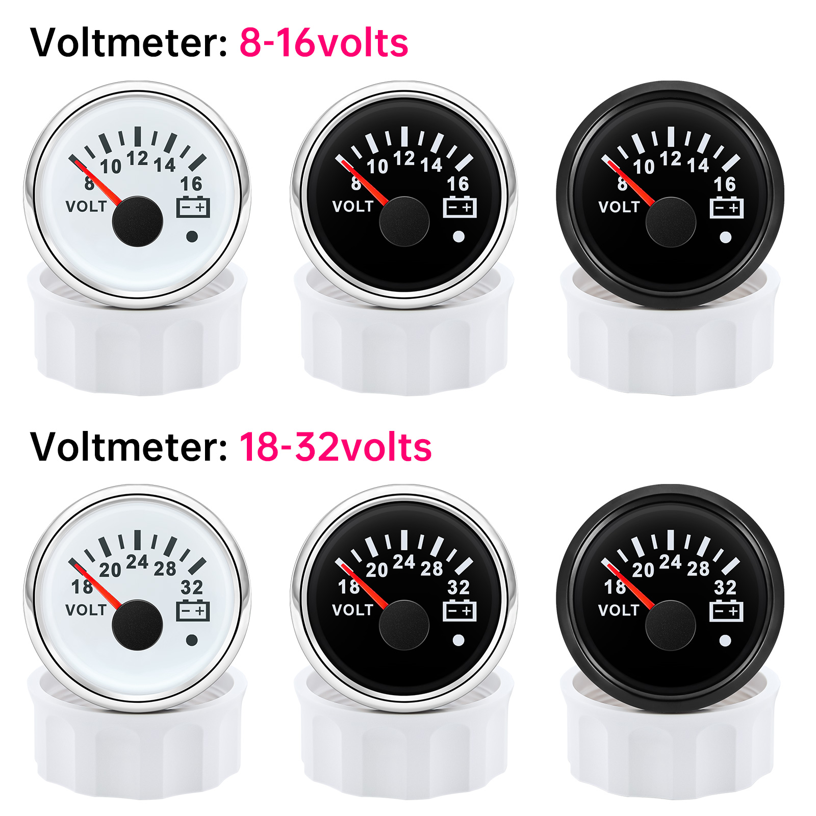 52 มม.โวลต์มิเตอร์ 7 สี Backli - Light Meter Incident บทวิจารณ์และราคา