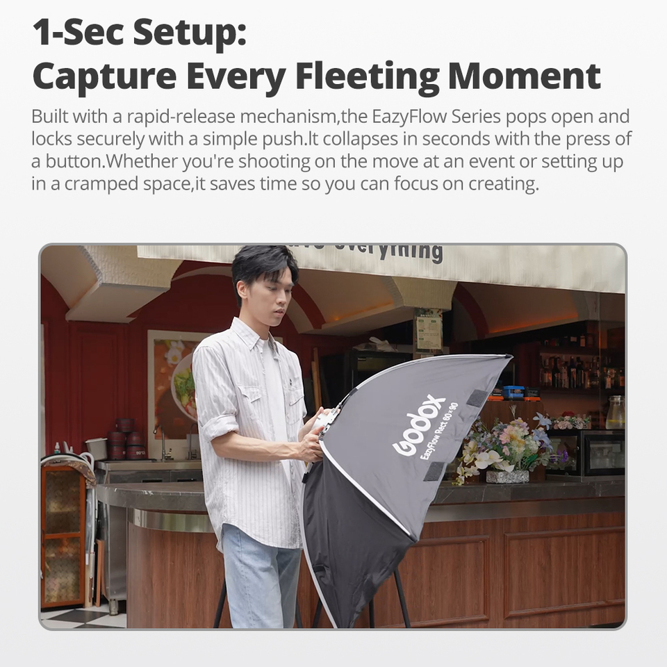 ซอฟต์บ็อกซ์พับได้ Godox EazyFl - Photography Kit Pro บทวิจารณ์และราคา