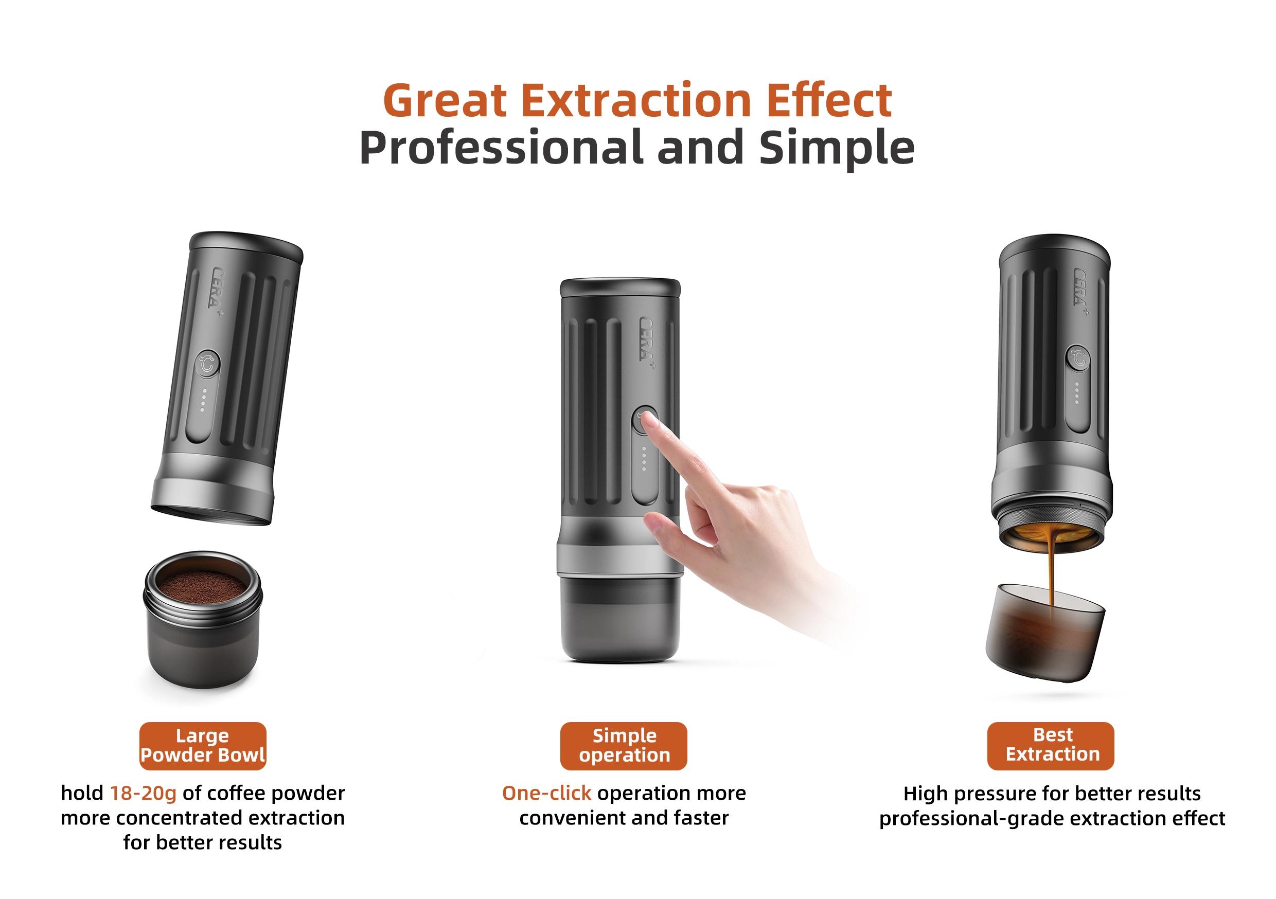 เครื่องชงกาแฟพกพา CERA+PCM03S- - Photography Coffee บทวิจารณ์และราคา