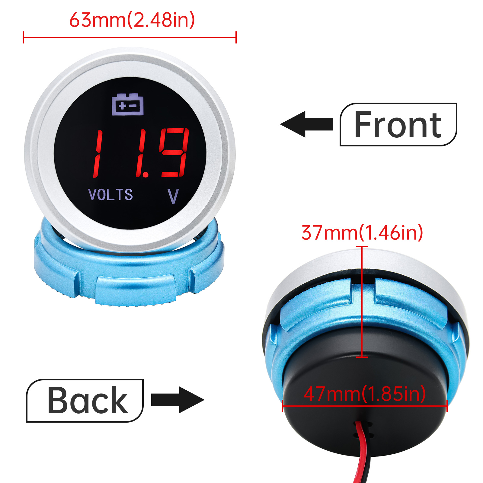 AD Universal โวลต์มิเตอร์ 12V  - Light Meter Incident บทวิจารณ์และราคา